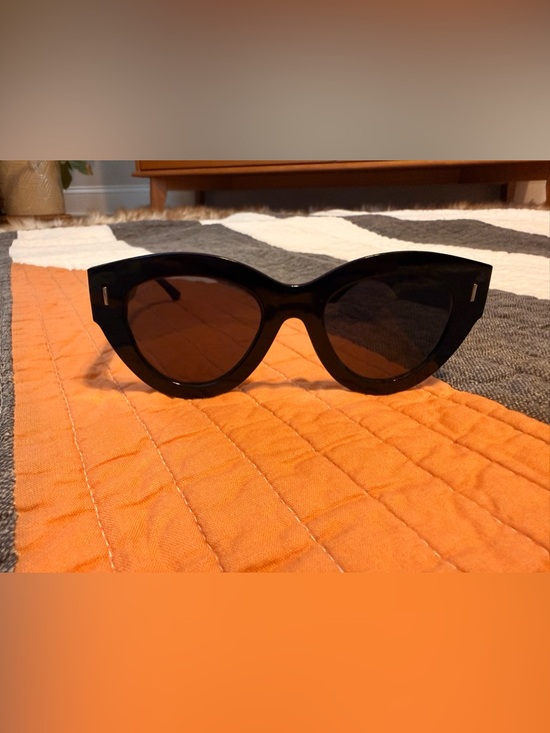 Diff Eyewear Accessories - Diff Eyewear Black Cat-Eye Sunglasses